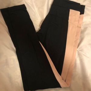 🎉EUC🎉 Aerie Black & Pink Cotton Leggings
